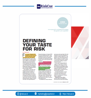 Sampul Defining Your Taste For Risk